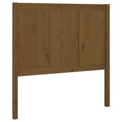 vidaXL Cabecero de cama madera maciza pino marrón miel 80,5x4x100 cm