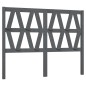 vidaXL Cabecero de cama madera maciza de pino gris 141x4x100 cm vidaXL Cabecero de cama madera maciza de pino gris 141x4x100 cm