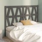 vidaXL Cabecero de cama madera maciza de pino gris 141x4x100 cm vidaXL Cabecero de cama madera maciza de pino gris 141x4x100 cm