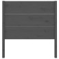 vidaXL Cabecero madera maciza de pino gris 81x4x100 cm vidaXL Cabecero madera maciza de pino gris 81x4x100 cm