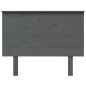 vidaXL Cabecero de cama madera maciza de pino gris 104x6x82,5 cm vidaXL Cabecero de cama madera maciza de pino gris 104x6x82,5 cm