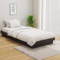 vidaXL Estructura de cama madera maciza gris 100x200 cm vidaXL Estructura de cama madera maciza gris 100x200 cm