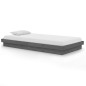 vidaXL Estructura de cama madera maciza gris 100x200 cm vidaXL Estructura de cama madera maciza gris 100x200 cm