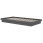 vidaXL Estructura de cama madera maciza gris 100x200 cm vidaXL Estructura de cama madera maciza gris 100x200 cm