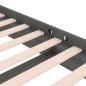 vidaXL Estructura de cama madera maciza gris 100x200 cm vidaXL Estructura de cama madera maciza gris 100x200 cm
