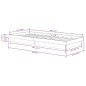 vidaXL Estructura de cama madera maciza gris 100x200 cm vidaXL Estructura de cama madera maciza gris 100x200 cm