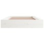 vidaXL Estructura de cama de madera maciza blanco 140x190 cm