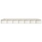 vidaXL Estructura de cama de madera maciza blanco 140x190 cm
