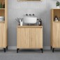 vidaXL Armario de lavabo madera contrachapada roble Sonoma 58x33x60 cm vidaXL Armario de lavabo madera contrachapada roble Sonoma 58x33x60 cm