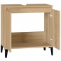 vidaXL Armario de lavabo madera contrachapada roble Sonoma 58x33x60 cm vidaXL Armario de lavabo madera contrachapada roble Sonoma 58x33x60 cm