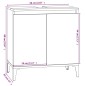 vidaXL Armario de lavabo madera contrachapada roble Sonoma 58x33x60 cm vidaXL Armario de lavabo madera contrachapada roble Sonoma 58x33x60 cm