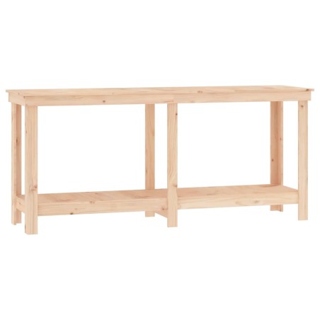 vidaXL Banco de trabajo de madera maciza de pino 180x50x80 cm