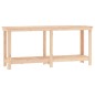 vidaXL Banco de trabajo de madera maciza de pino 180x50x80 cm