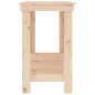 vidaXL Banco de trabajo de madera maciza de pino 180x50x80 cm