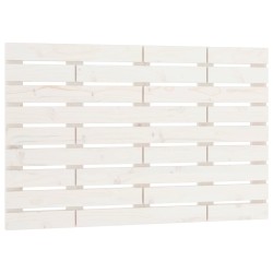 vidaXL Cabecero de cama de pared madera maciza pino blanco 81x3x63 cm