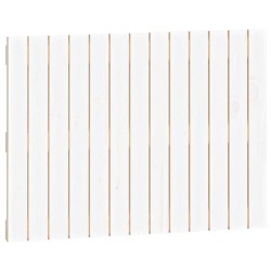 vidaXL Cabecero de cama pared madera maciza pino blanco 82,5x3x60 cm
