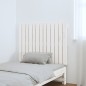 vidaXL Cabecero de cama pared madera maciza pino blanco 82,5x3x60 cm vidaXL Cabecero de cama pared madera maciza pino blanco 82,5x3x60 cm