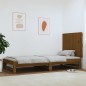 vidaXL Cabecero cama pared madera maciza pino marrón miel 82,5x3x60 cm