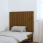 vidaXL Cabecero cama pared madera maciza pino marrón miel 82,5x3x60 cm