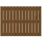 vidaXL Cabecero cama pared madera maciza pino marrón miel 82,5x3x60 cm