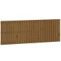 vidaXL Cabecero cama pared madera maciza pino marrón miel 166x3x60 cm vidaXL Cabecero cama pared madera maciza pino marrón miel 166x3x60 cm