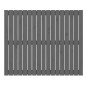 vidaXL Cabecero de cama de pared madera maciza pino gris 108x3x90 cm vidaXL Cabecero de cama de pared madera maciza pino gris 108x3x90 cm