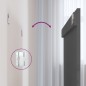 vidaXL Cabecero de cama de pared madera maciza pino gris 108x3x90 cm vidaXL Cabecero de cama de pared madera maciza pino gris 108x3x90 cm