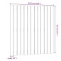 vidaXL Cabecero de cama de pared madera maciza pino gris 82,5x3x90 cm vidaXL Cabecero de cama de pared madera maciza pino gris 82,5x3x90 cm