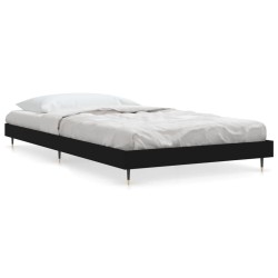 vidaXL Estructura de cama madera contrachapada negra 90x190 cm