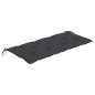 vidaXL Banco de jardín plegable con cojín bambú 118 cm vidaXL Banco de jardín plegable con cojín bambú 118 cm