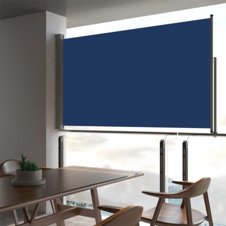 vidaXL Toldo lateral retráctil para patio azul 140x300 cm