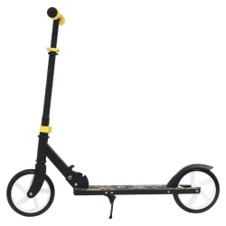 vidaXL Patinete para niños de 2 ruedas con manillar ajustable amarillo