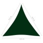vidaXL Toldo de vela triangular tela Oxford verde oscuro 4,5x4,5x4,5 m vidaXL Toldo de vela triangular tela Oxford verde oscuro 4,5x4,5x4,5 m