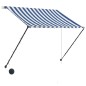vidaXL Toldo retráctil con LED azul y blanco 150x150 cm vidaXL Toldo retráctil con LED azul y blanco 150x150 cm