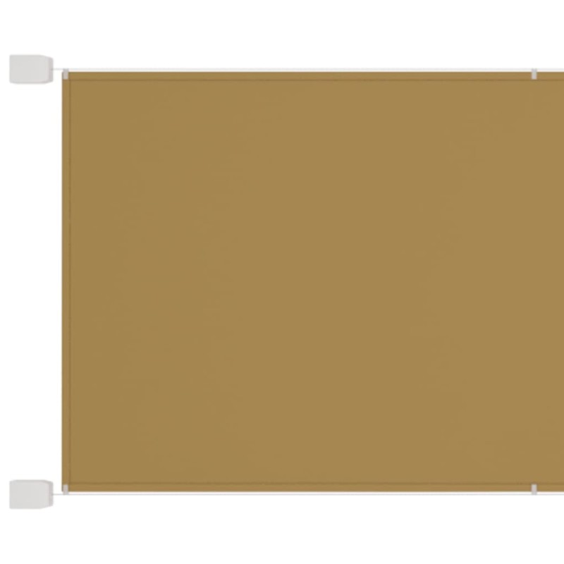 vidaXL Toldo vertical beige 200x270 cm tela oxford