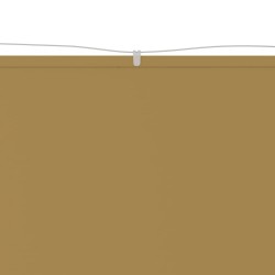 vidaXL Toldo vertical beige 200x270 cm tela oxford