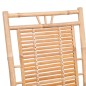 vidaXL Silla mecedora con cojín bambú vidaXL Silla mecedora con cojín bambú