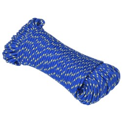 vidaXL Cuerda de barco polipropileno azul 5 mm 500 m