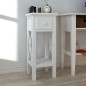 vidaXL Mesita auxiliar con cajón blanca vidaXL Mesita auxiliar con cajón blanca