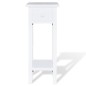vidaXL Mesita auxiliar con cajón blanca vidaXL Mesita auxiliar con cajón blanca