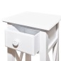 vidaXL Mesita auxiliar con cajón blanca vidaXL Mesita auxiliar con cajón blanca
