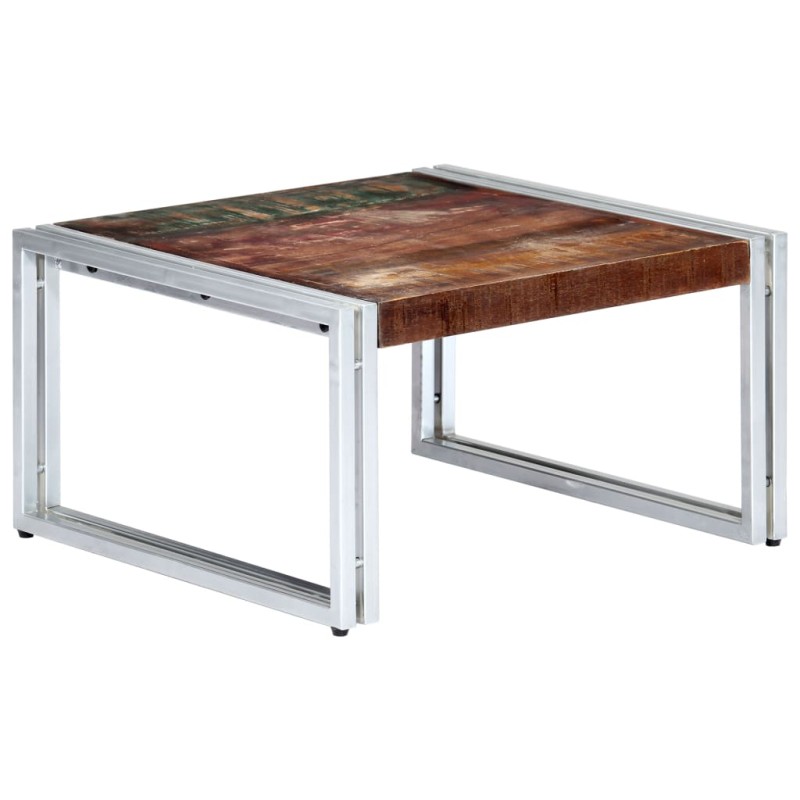 vidaXL Mesa de centro de madera maciza reciclada 60x60x35 cm vidaXL Mesa de centro de madera maciza reciclada 60x60x35 cm
