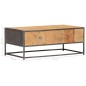 vidaXL Mesa de centro de madera maciza reciclada 90x50x35 cm vidaXL Mesa de centro de madera maciza reciclada 90x50x35 cm