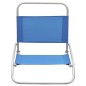 vidaXL Sillas de playa plegables 2 unidades tela azul vidaXL Sillas de playa plegables 2 unidades tela azul