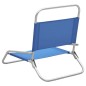 vidaXL Sillas de playa plegables 2 unidades tela azul vidaXL Sillas de playa plegables 2 unidades tela azul