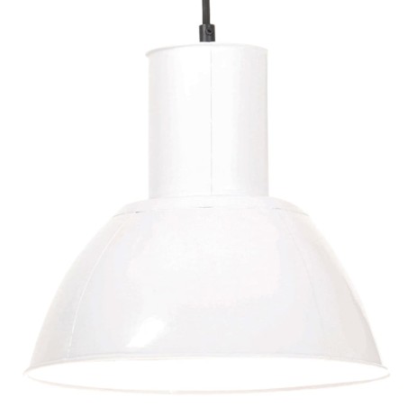 vidaXL Lámpara colgante redonda 25 W blanca 28,5 cm E27