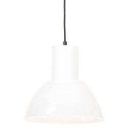 vidaXL Lámpara colgante redonda 25 W blanca 28,5 cm E27