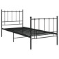 vidaXL Estructura de cama de metal negro 100x200 cm vidaXL Estructura de cama de metal negro 100x200 cm