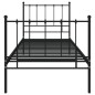 vidaXL Estructura de cama de metal negro 100x200 cm vidaXL Estructura de cama de metal negro 100x200 cm
