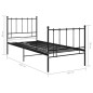 vidaXL Estructura de cama de metal negro 100x200 cm vidaXL Estructura de cama de metal negro 100x200 cm